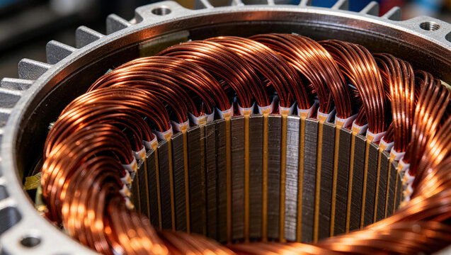 Polished Copper Winded Stator