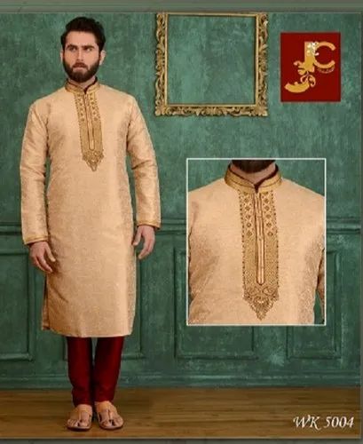 Embroidered Mens Traditional Churidar Suit, Model Number/Name: Wk 5004, Size: 44