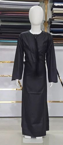 Mens Cotton Black Jubba