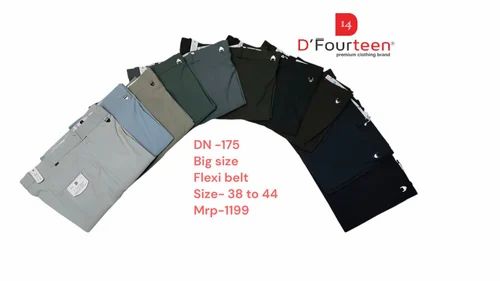 Cotton Blue Formal Mens Pant