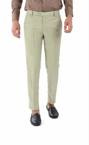 The DS Dark Green Ankle Fit Mens Formal Pant&Trouser