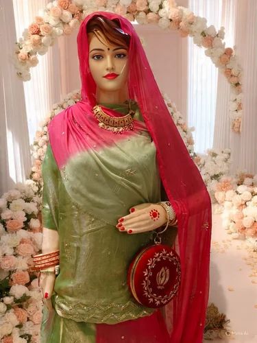 Party Wear Rajputi Satin Suit