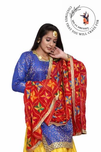 Hosiery Punjabi Traditional Wear Gidha Dress