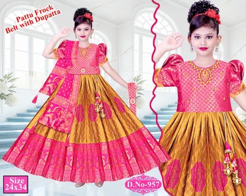Cotton Girls Pattu Pavadai