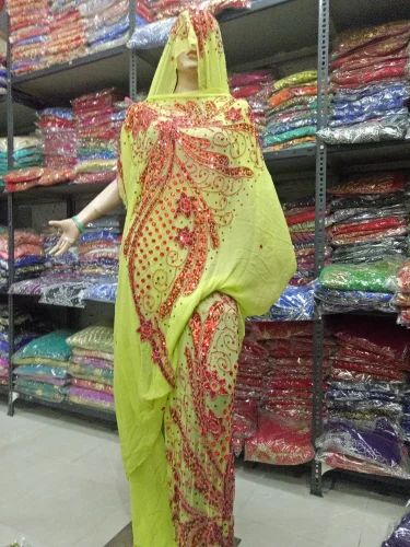 Chiffon Embroidery 101 T Sudan Thobe, Size: Free Size