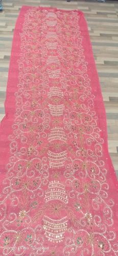 Embroidery Georgette 101 D Somali Dirac Wedding Dress, Size: Free