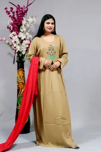 Silk Casual Wear Kaftan African Dresses