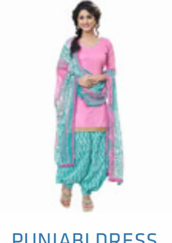 The Urbanic Semi- Stitched Punjabi Dress, Handwash
