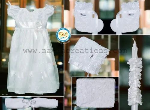 Girl G107 Baptism Dress Set