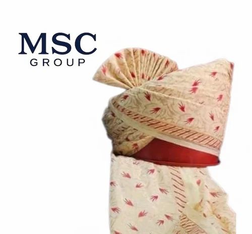 Multicolor Printed Cotton Barati Wedding Safa (Readymade)