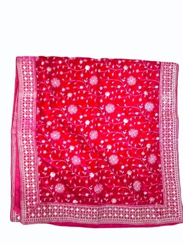Mens Red Velvet Sherwani Dupatta