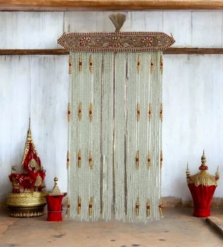 Golden Pearl Beaded Traditional Groom Sehra