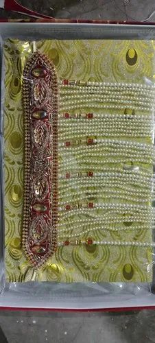 Maroon Embroidered Designer Wedding Sehra