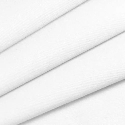White Plain Dyed Cotton Fabric, Gsm: 100-150 Gsm