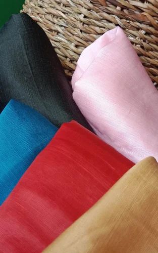 Plain Natural Dyed Organic Cotton Woven Fabric, For Dress, GSM: 50-150 GSM