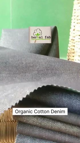 Organic Cotton Denim Fabrics, Packaging Type: Roll
