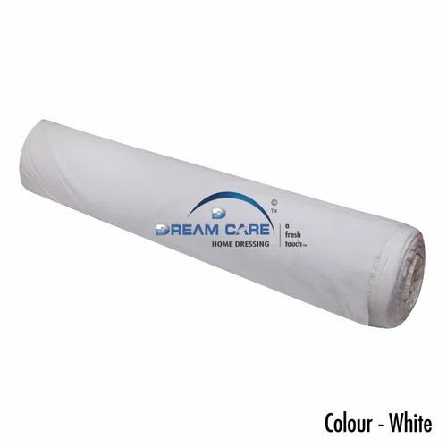 Polyester White Color Laminated Terry Fabric Waterproof Roll, 190