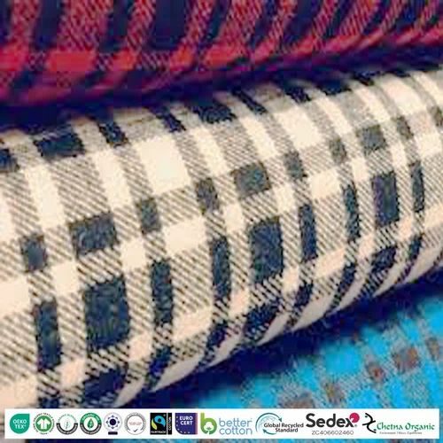 Organic Cotton Certified Flannel Fabric manufacturer and wholesale supplier from India