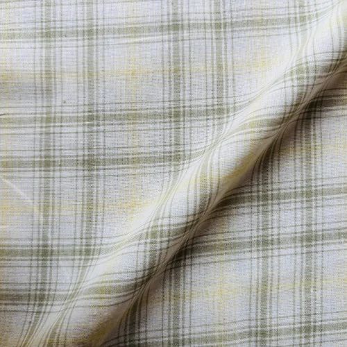 Plain Multicolor Yarn Dyed Cotton Checks Fabric, 58 inches