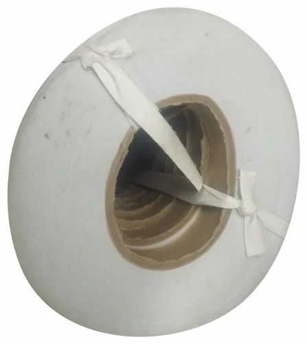 Pure Cotton Collar Fabric Buckram Roll, Plain/Solids, White