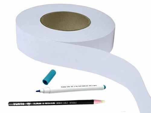 Cotton Interlining Buckram, Plain/Solids, White