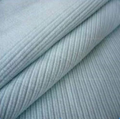 Azure One Side Drop Needle Fleece Fabric, GSM: 150-200