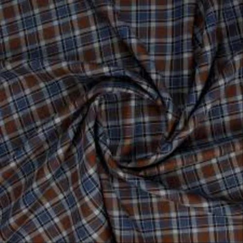 Semi Suiting Cotton Check Fabric