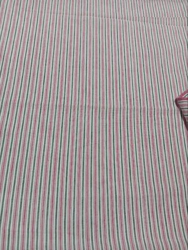 80GSM Hand Woven Cotton Fabric Stripes, GSM: 100