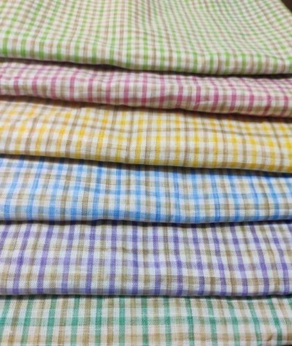 Check Cotton Shirting Fabric