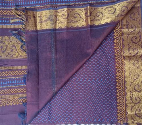Silk Cotton BB Print Saree Fabric (100 GSM)