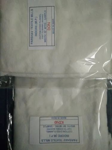 Cotton Dyed Flannel Fabric, GSM: 50-100 GSM