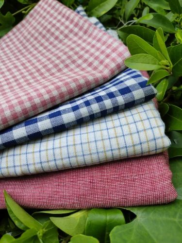 Handwoven Natural Dyed Organic Cotton Fabric