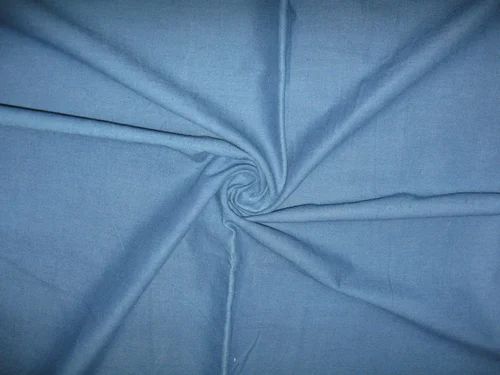 Organic Cotton Poplin Natural Dyed Fabric, Plain/Solids