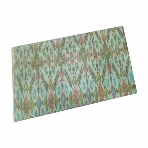 Silk Cotton Ikat Fabric, Width: 44 inches