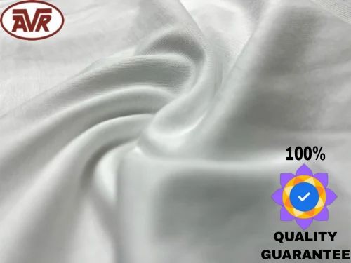 Hosiery Cotton Fabric, Plain/Solids, White