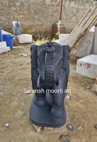Marble elephant statue