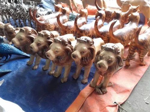 Fiber Small Lion Sculptures, For Exterior Decor And Promotional Use