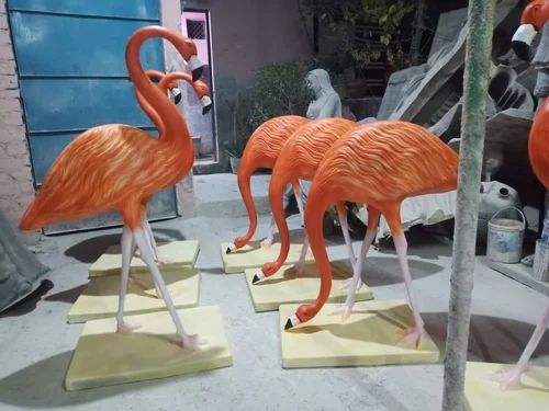 FRP Flamingo Statue (Natural, 2-5 Feet)