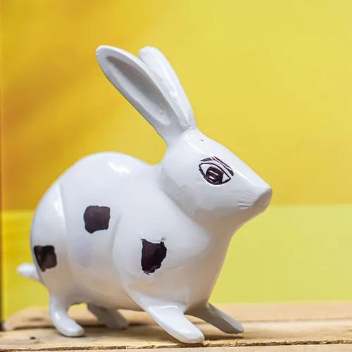 Vastu Brass Rabbit Pair big