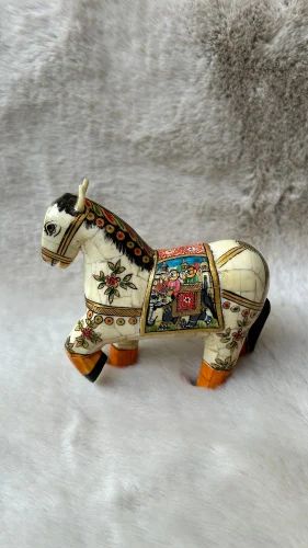 White Bone printed horse