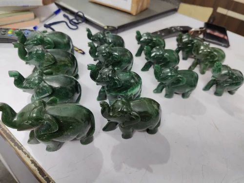 Green Jade Elephant, For Interior Decor