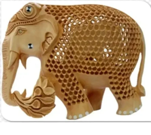 Sandalwood Elephant Figurine