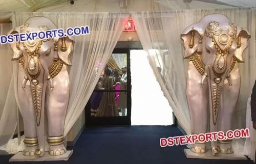 Wedding Entrance Fiber Elephant Statues Wedding Welcome FRP Elephant Statue Royal Wedding Statue Uk