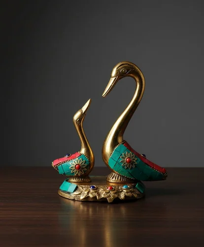 Duck Statue In Aluminum Metal