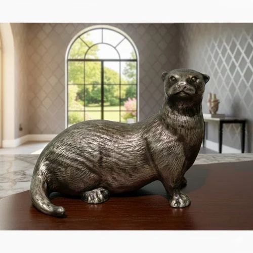 Metal VH-025 Otter Statue