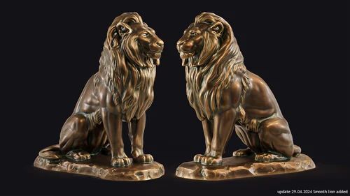 Fiber Lion Statue Outdoor