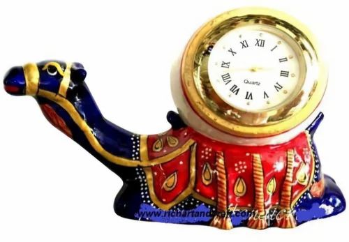Metal Meena Panting Elephant