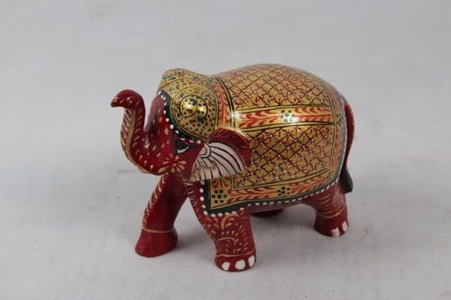 Wooden Painted Elephant