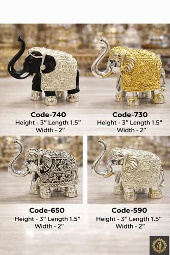 Silver Coated Elephant
