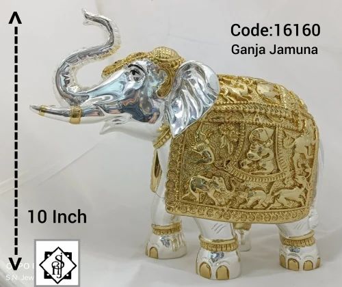 Silver Plated Elephant Statue